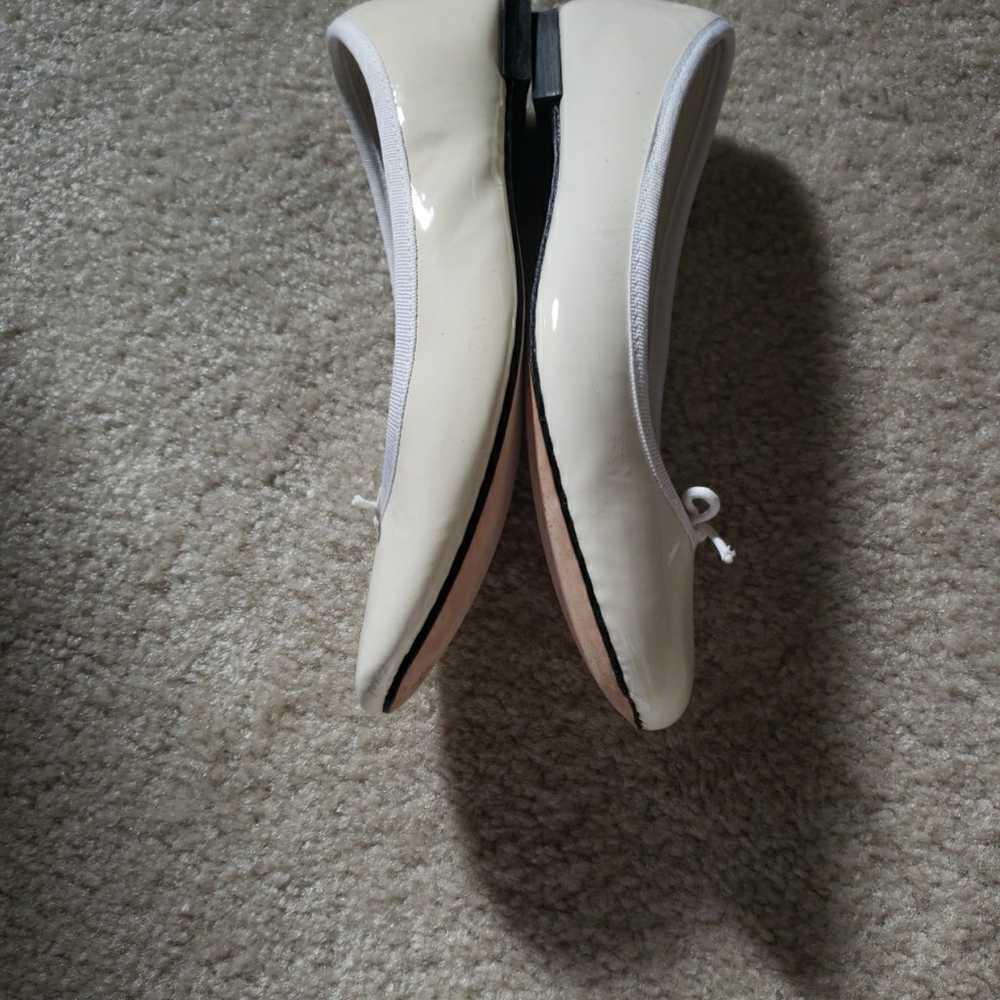 Repetto ivory ballet flats 37 6usa patent leather… - image 5