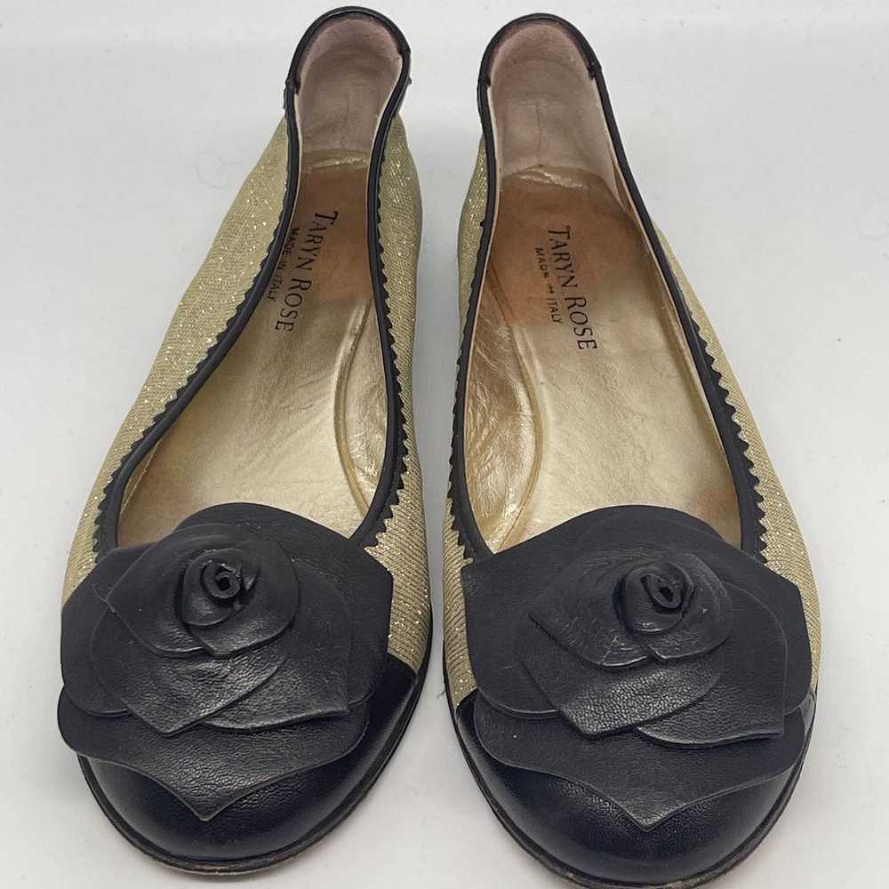 Taryn Rose Leather Ballet Flats Rose Leather Acce… - image 7