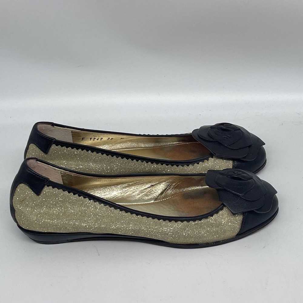 Taryn Rose Leather Ballet Flats Rose Leather Acce… - image 8