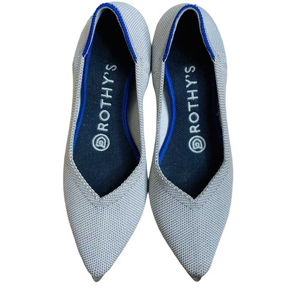 Rothys The Point Grey Flat Shoes Size 5 Womens - image 2