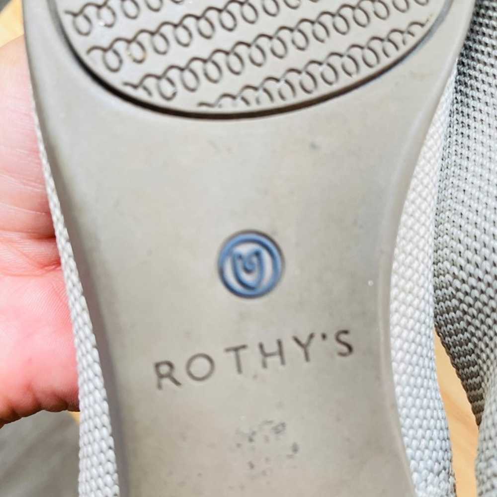 Rothys The Point Grey Flat Shoes Size 5 Womens - image 9
