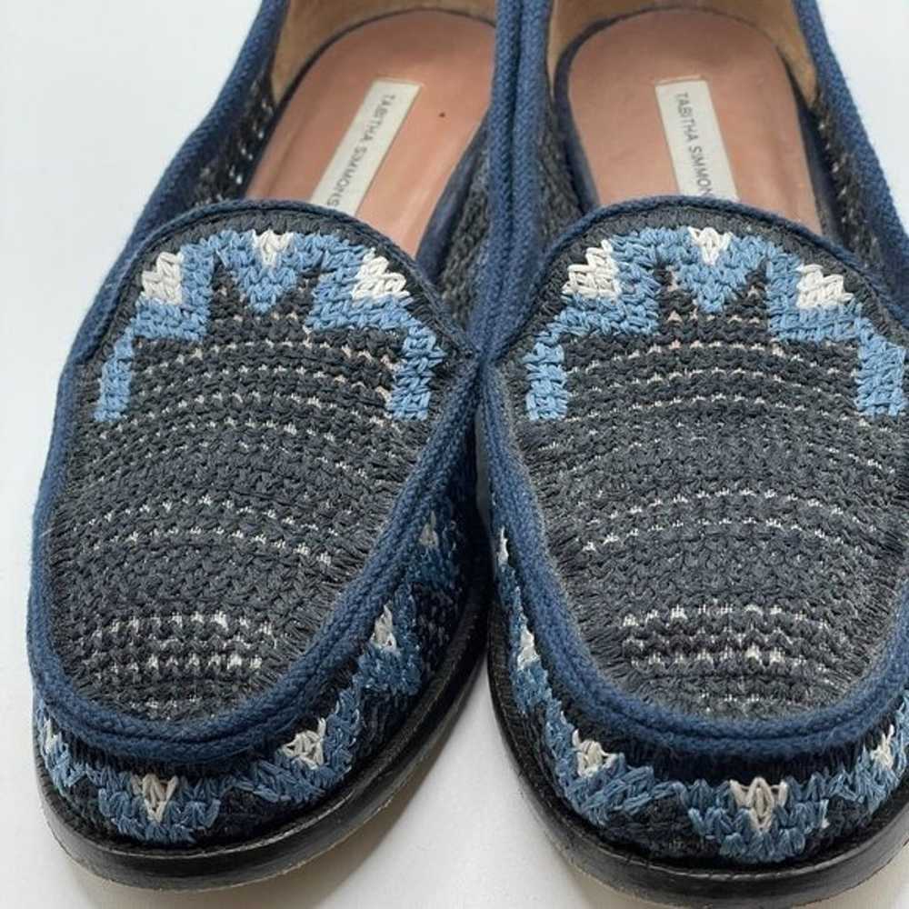 Tabitha Simmons Blakie Sol Blue-Multi Crocheted S… - image 6
