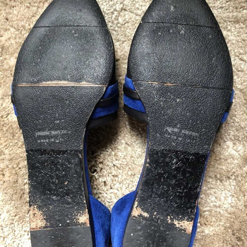 Jenni Kayne Black Blue Leather Suede Dorsay Flats… - image 6