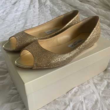 Jimmy Choo Gold Flats