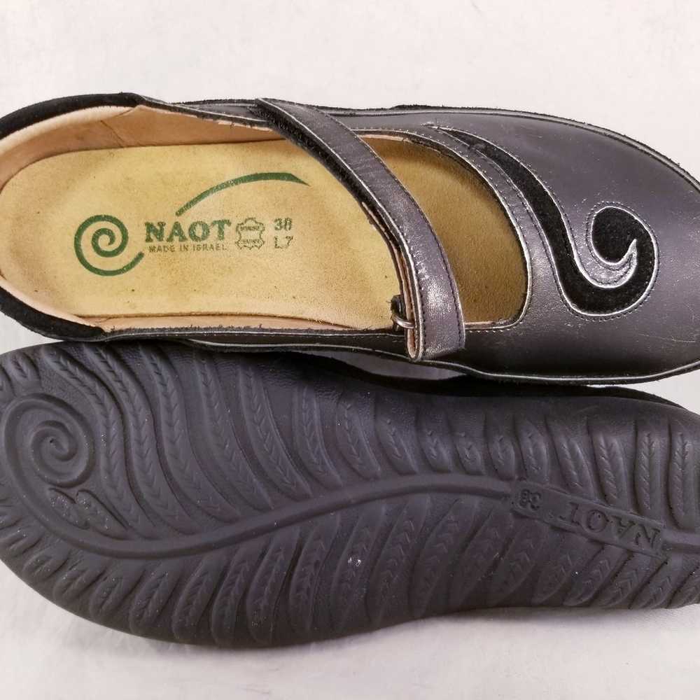 Naot footwear woman shoes mary janes metallic bla… - image 10