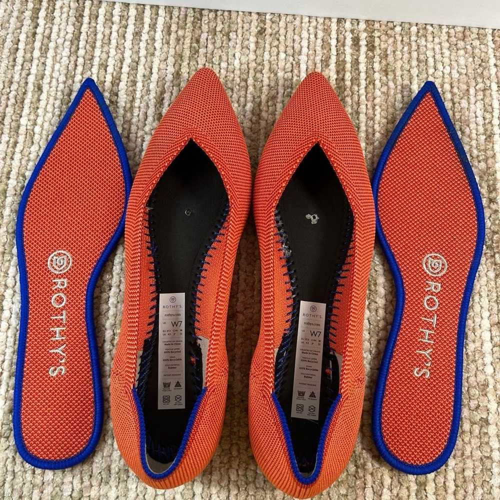 Rothy's the point persimmon flats Wo’s sz 7 - image 10