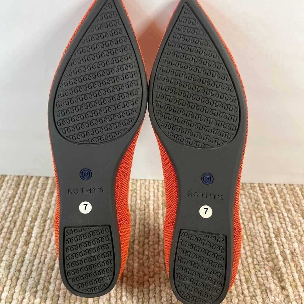 Rothy's the point persimmon flats Wo’s sz 7 - image 8
