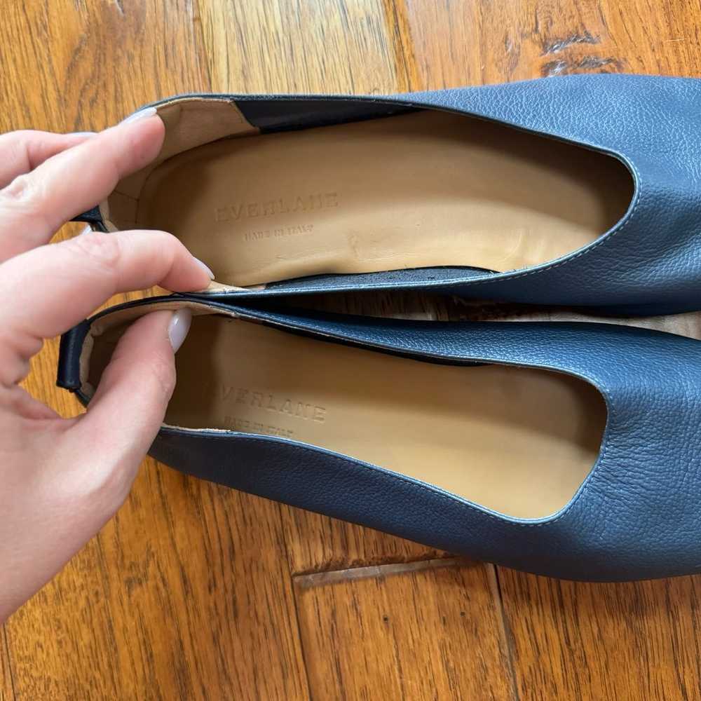 Everlane | Navy blue slip on loafers / ballet sho… - image 12