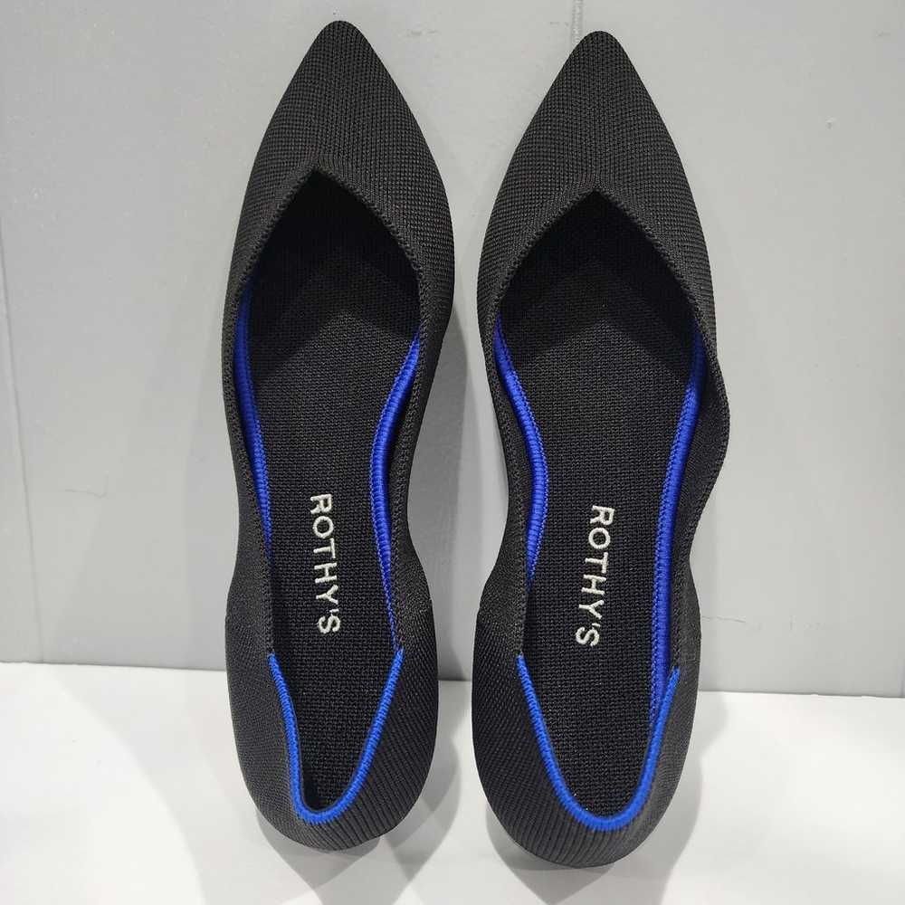 Rothy’s The Point Flat Pointy Toe Shoe Black - image 1