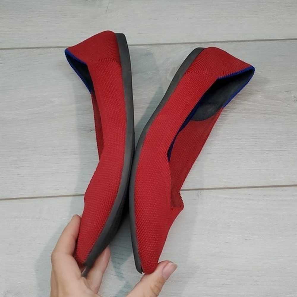 Rothy’s Womens Red The Pointed Chili Toe Flats Lo… - image 7