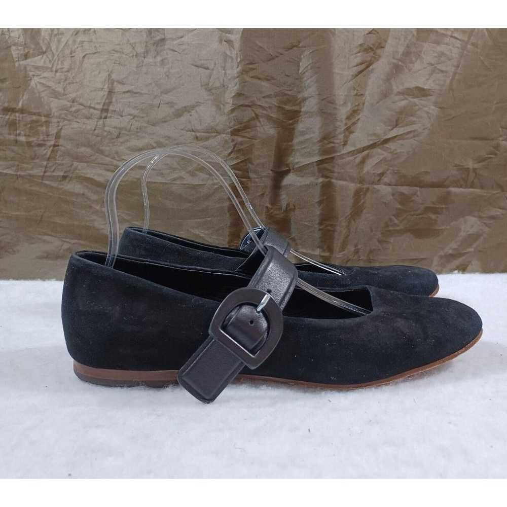 M. Gemi Italy Made Black Leather Suede Mary Jane … - image 3