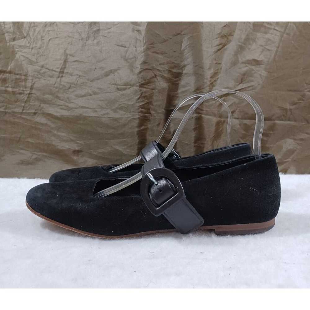 M. Gemi Italy Made Black Leather Suede Mary Jane … - image 6