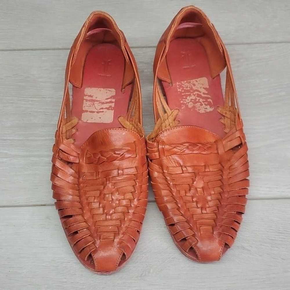 Frye Womens Heather Huracher Leather Flats Loafer… - image 4