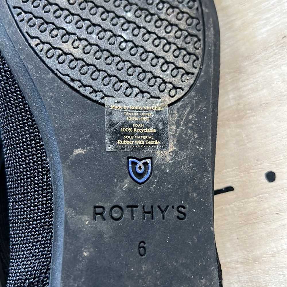 Rothy’s The Flat In Black Solid MSRP $125 Size 6 - image 11