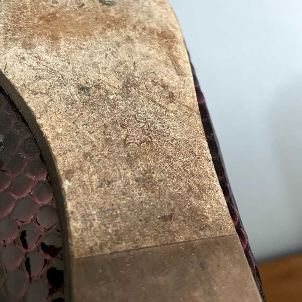 Lanvin Purple Croco Embossed Patent Leather Balle… - image 10