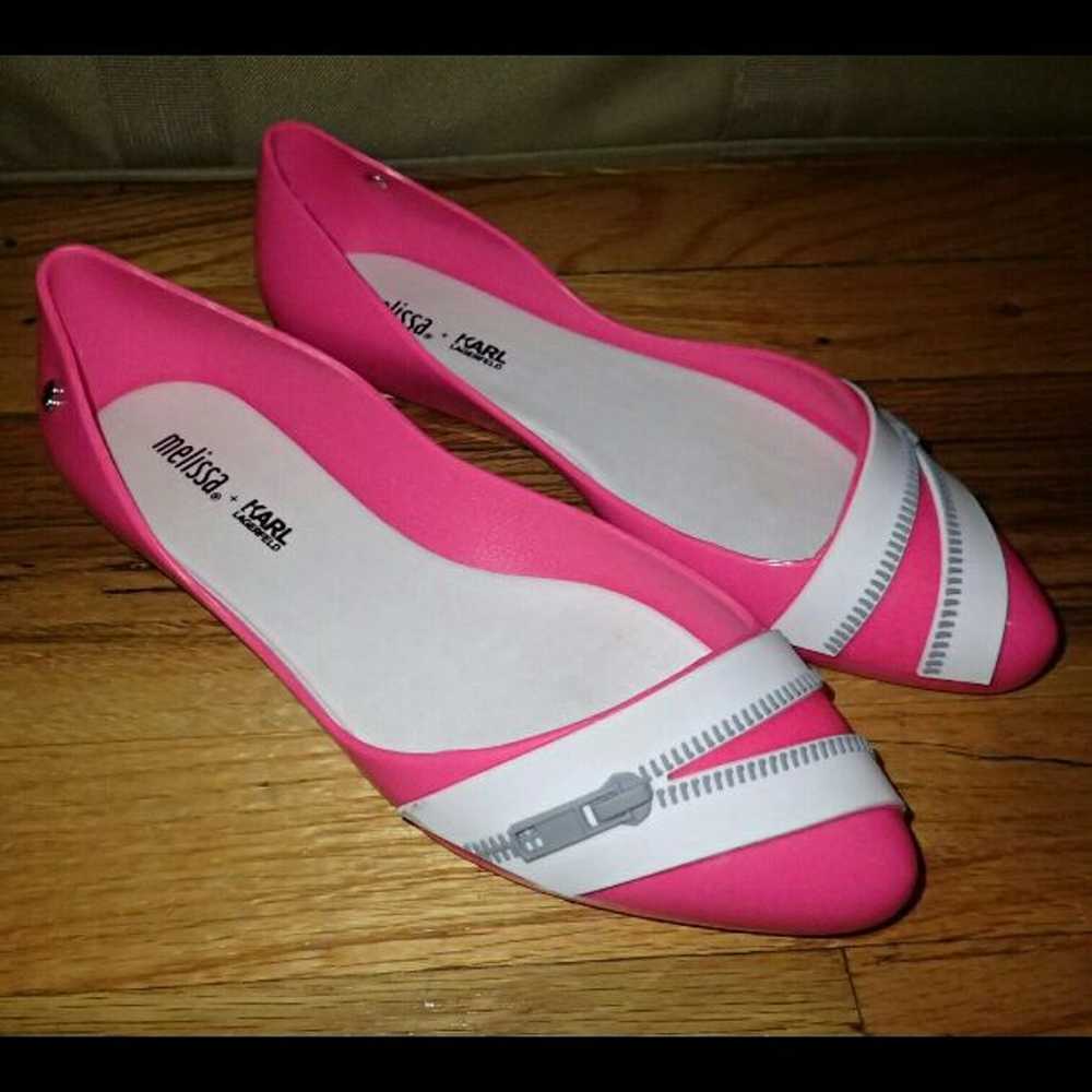 Melissa 6 Pink Zipper Shoes - image 1