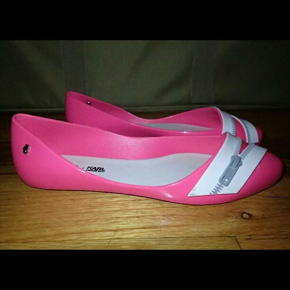 Melissa 6 Pink Zipper Shoes - image 2