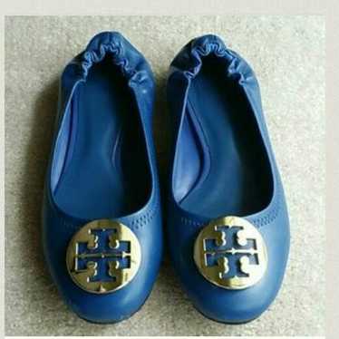 Size 9 blue Tory Burch flats - image 1