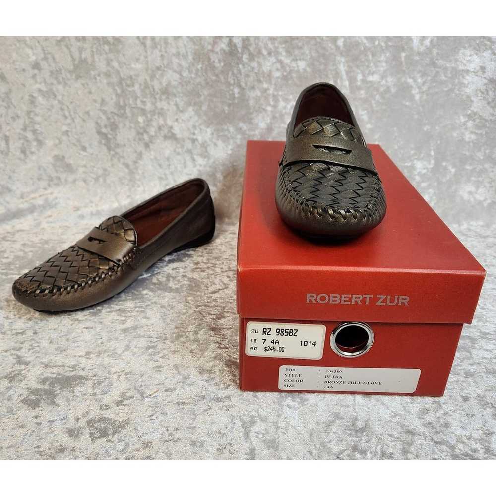 Robert Zur Womens Petra Bronze Loafers-Size 7 AAAA - image 10