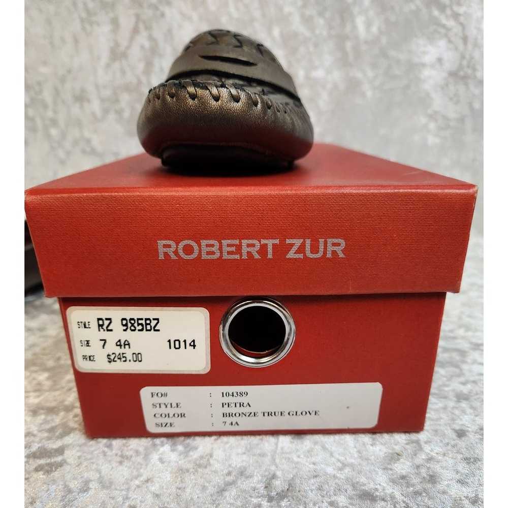 Robert Zur Womens Petra Bronze Loafers-Size 7 AAAA - image 11