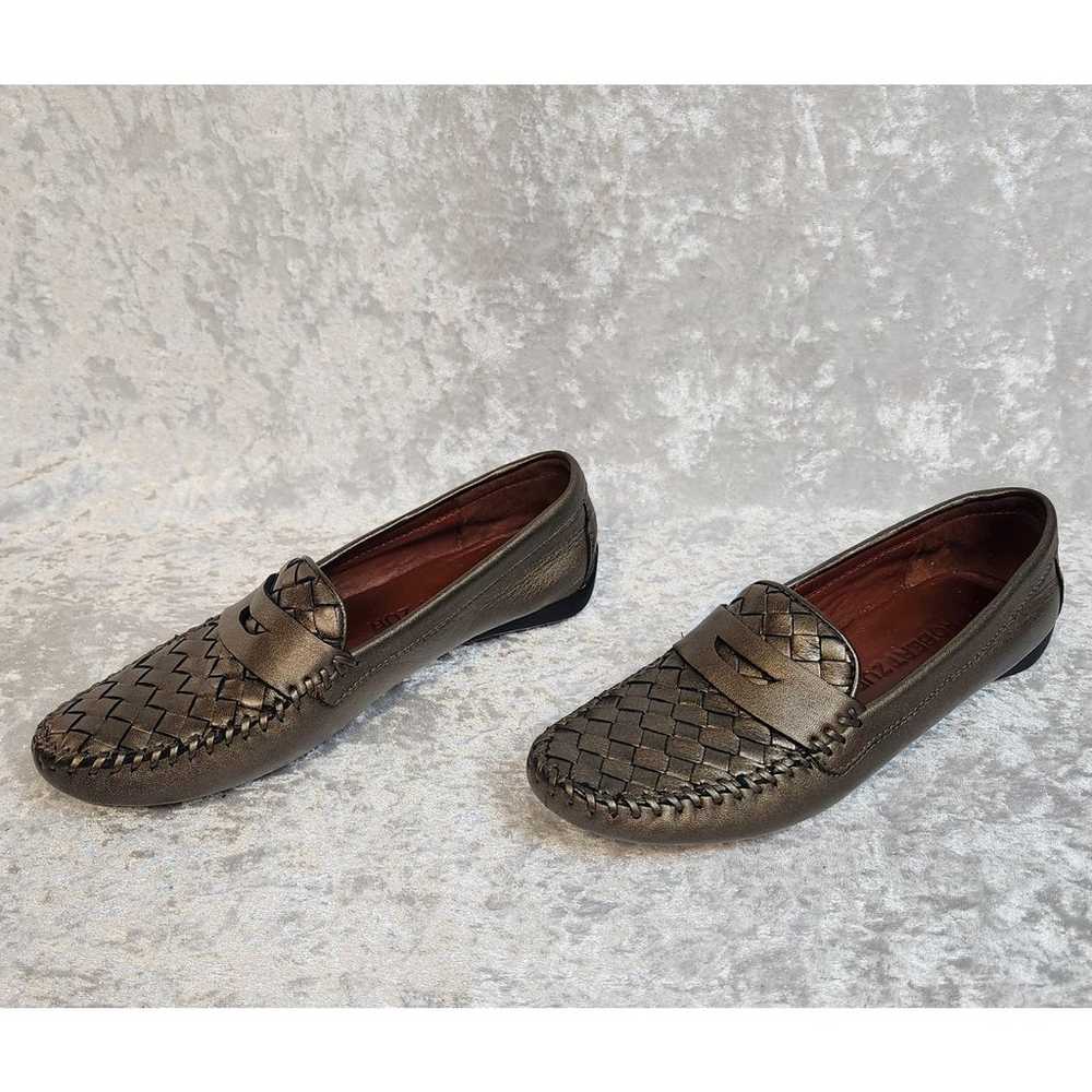 Robert Zur Womens Petra Bronze Loafers-Size 7 AAAA - image 2
