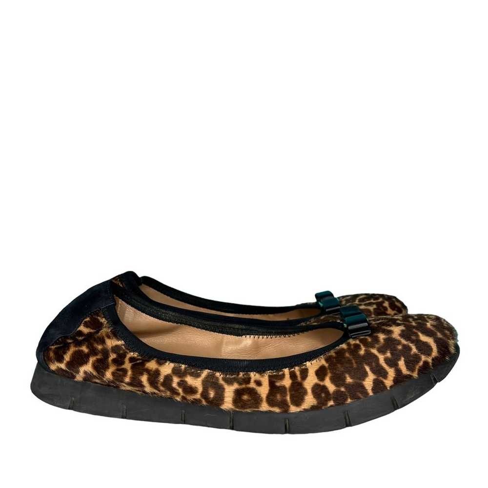 Salvatore Ferragamo My Joy Leopard Print Flats Ca… - image 2