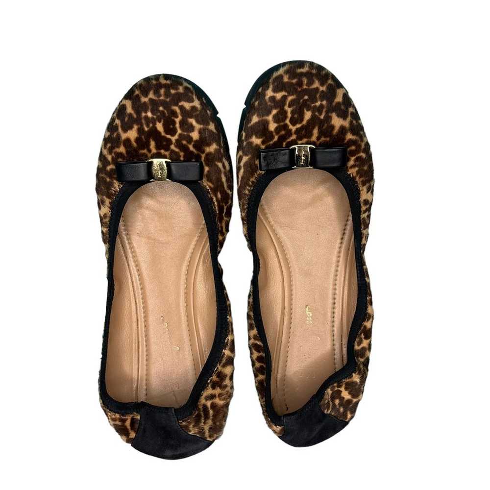 Salvatore Ferragamo My Joy Leopard Print Flats Ca… - image 6