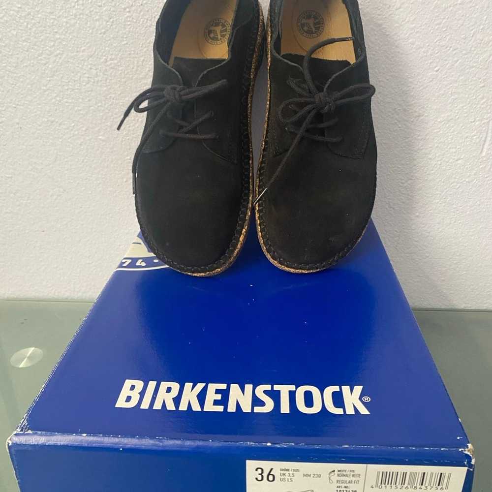 Birkenstock Gary Suede Leather 36 Black - image 1