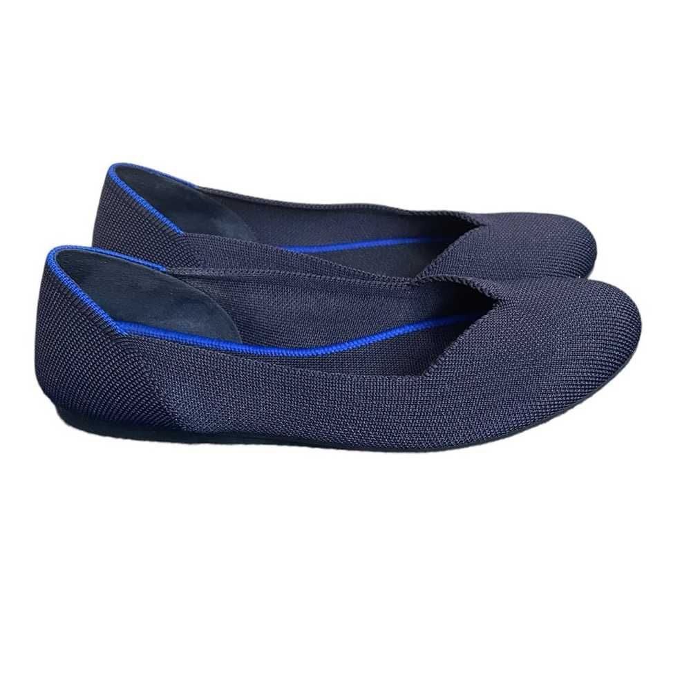 ROTHYS navy blue round toe women flats size W7 1/2 - image 9