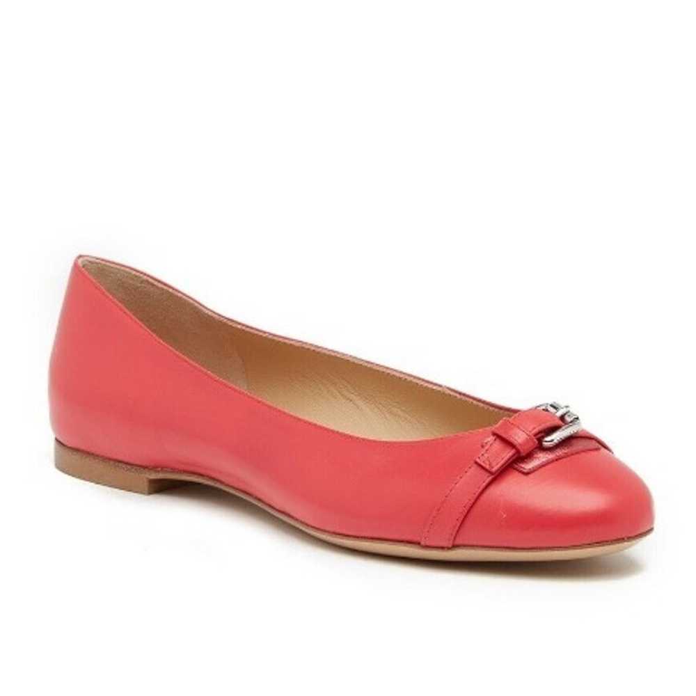 Longchamp Ballerina Pink Buckle Flats 37 - image 5