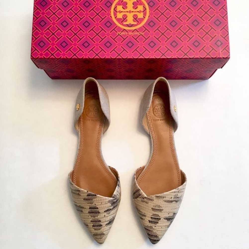 Tory Burch Linen D’orsay Flats - image 1