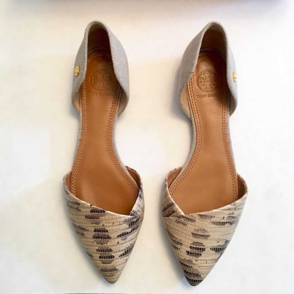 Tory Burch Linen D’orsay Flats - image 2