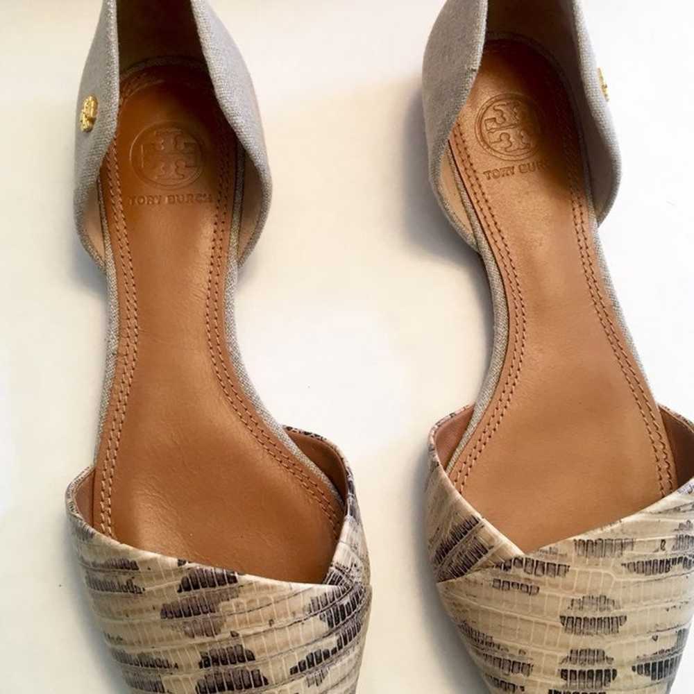 Tory Burch Linen D’orsay Flats - image 3