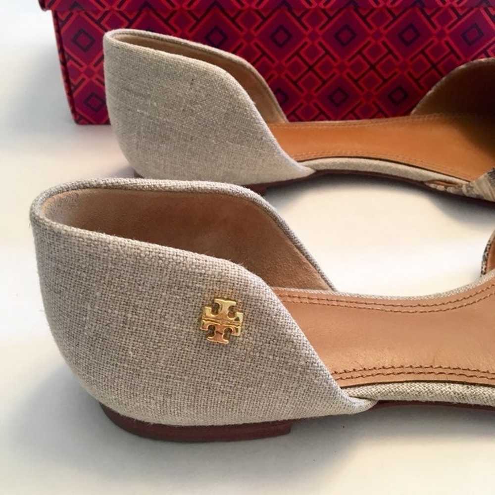 Tory Burch Linen D’orsay Flats - image 5