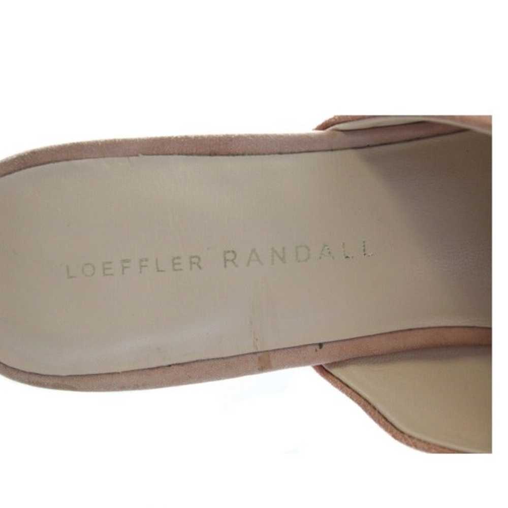 LOEFFLER RANDALL Pink Suede Mules Size 8 - image 6