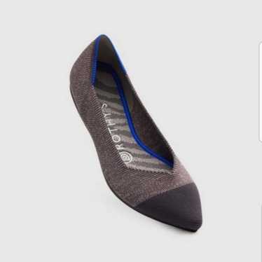 Rothy's Limited Edition The Flat Black Metallic Silver Twilight buy Ombre Flats