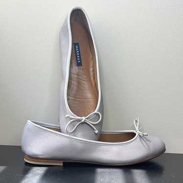 Margaux Demi Ballet Flat Dove Gray Leather EU 42W… - image 1