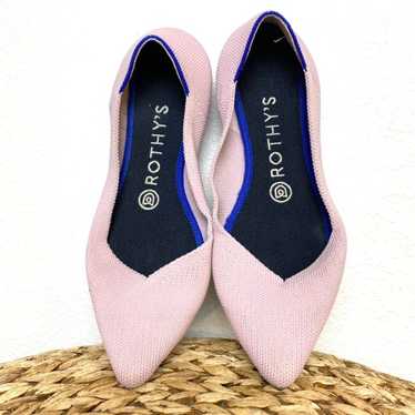 Rothys petal pink pointed flats