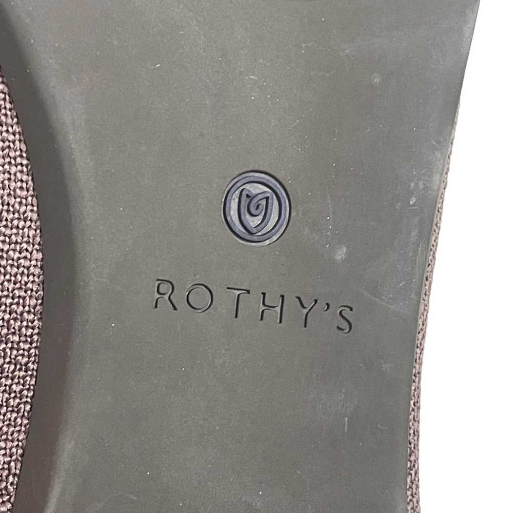 Rothy's Sz 12 The Point Flat Mink Dusty grey Shoe… - image 11