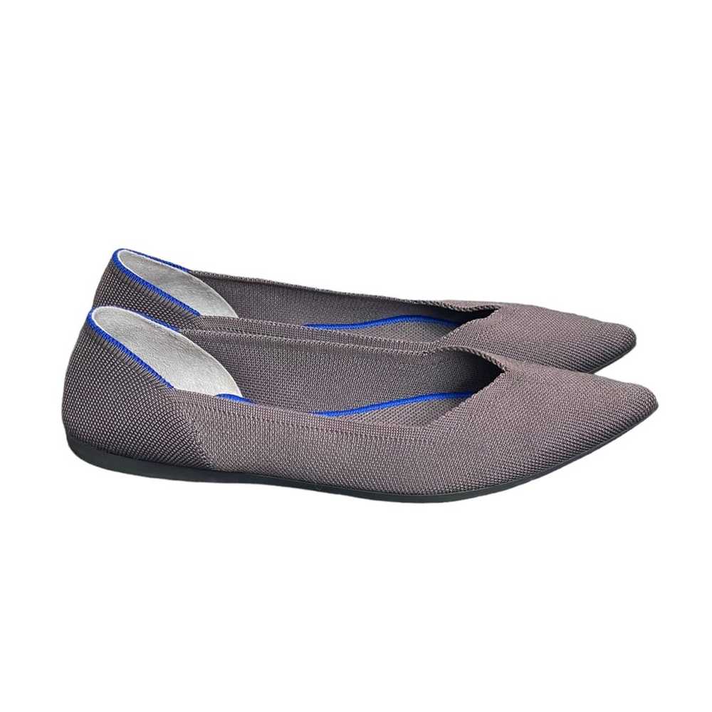 Rothy's Sz 12 The Point Flat Mink Dusty grey Shoe… - image 4