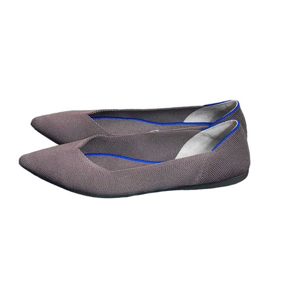 Rothy's Sz 12 The Point Flat Mink Dusty grey Shoe… - image 5