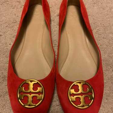 Red Tory Burch Chelsea Flats