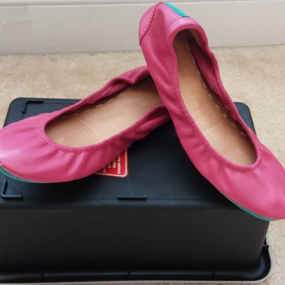 Tieks Fuchsia Pink Classic Leather Foldable Balle… - image 2
