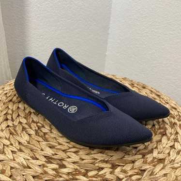 Rothys blue pointed toe flats