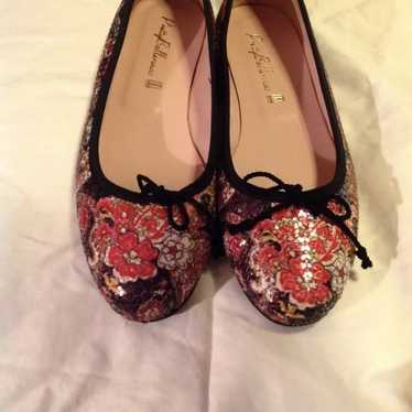 Pretty ballerinas flat shoes with sequin - image 1