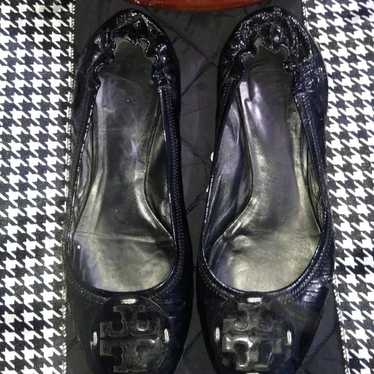 Tory Burch Black Patent Leather Flats - image 1