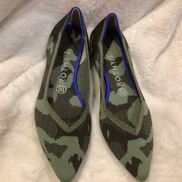 Rothy's The Point Jungle Camo Flat Slip On Pumps … - image 1