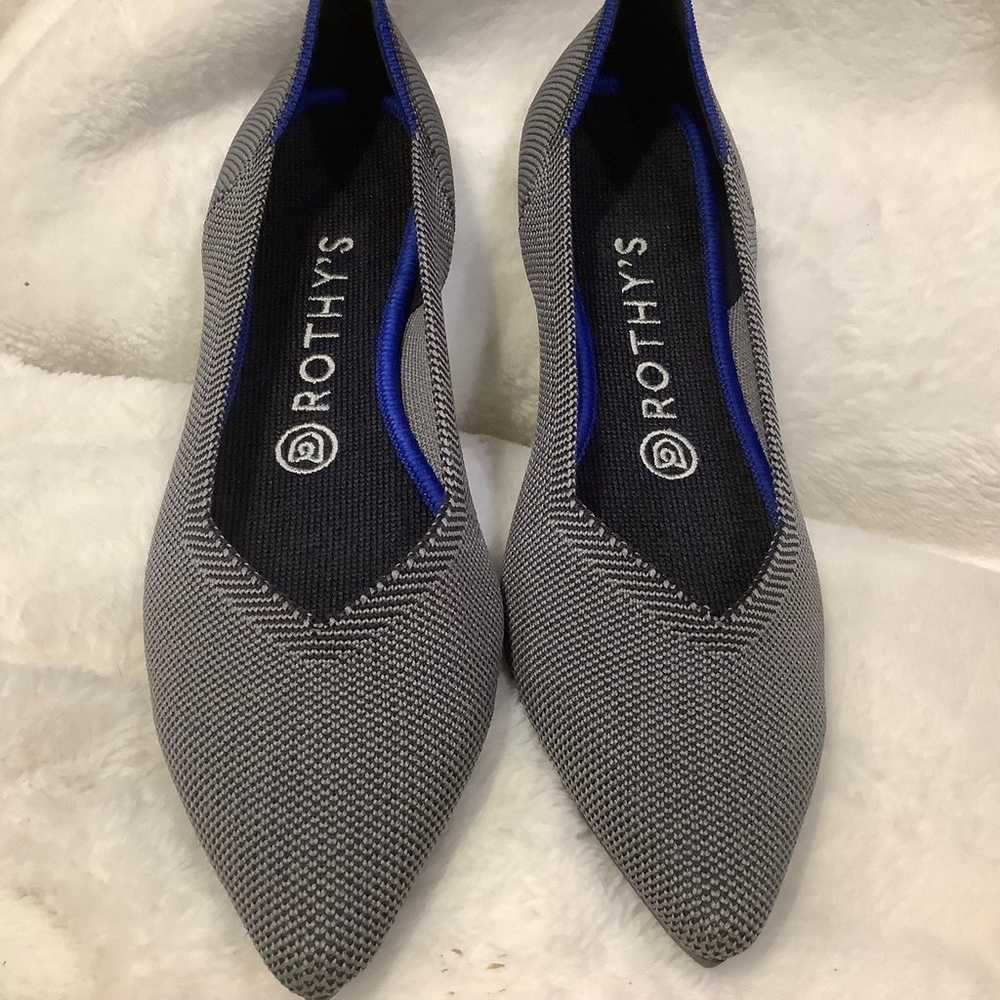 Rothy's The Point Ballet Flats Cloud Grey Birdsey… - image 1