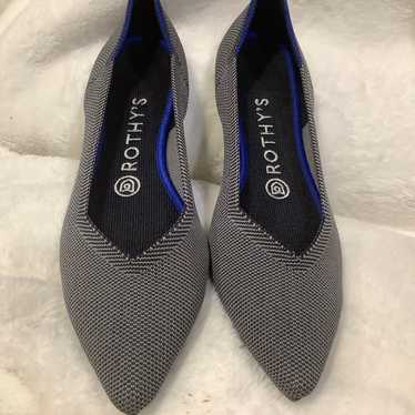 Rothy's The Point Ballet Flats Cloud Grey Birdsey… - image 1