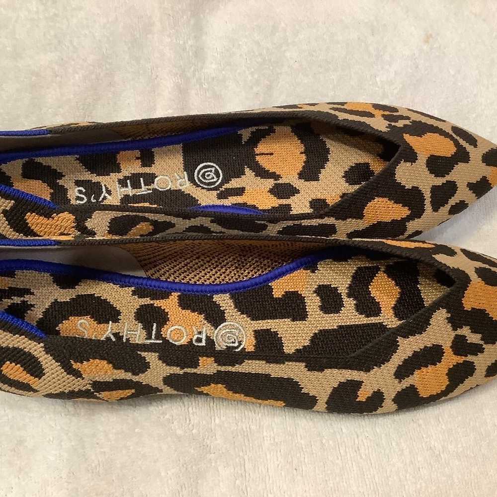 Rothy's The Point Big Cat Textile Ballet Flat Tra… - image 3